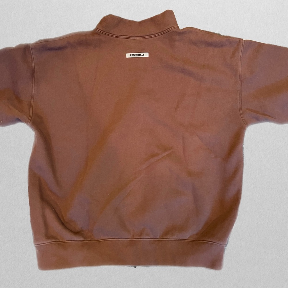 FEAR OF GOD: ESSENTIALS Brown Pullover Mock Neck Long Sleeve. Like-new. Unique!
